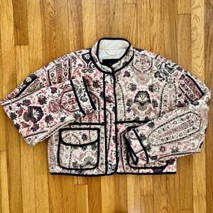 7 For All Mankind Quilted, Cropped Jacket, Small